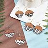 Olycraft DIY Walnut Wooden Dangle Earring Making Kits DIY-OC0006-56-6