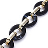 Handmade CCB Plastic Cable Chains AJEW-JB00682-05-3