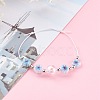 Adjustable Handmade Millefiori Glass Beaded Bracelets BJEW-JB06074-02-4