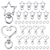20Sets 2 Styles Alloy Swivel Clasps FIND-SC0011-12-1