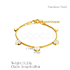 Elegant Stainless Steel Heart Charm Bracelets YI5827-2-3