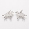 Non-Tarnish 304 Stainless Steel Puppy Pendants STAS-Q201-T464S-2
