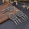 Tibetan Style Alloy Pendants X-TIBE-Q054-14TAS-NR-4