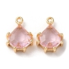 Real 18K Gold Plated Brass Micro Pave Cubic Zirconia Charms KK-Q779-08G-04-1