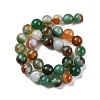 Natural Striped Agate/Banded Agate Beads Strands G-Z060-A01-A22-5