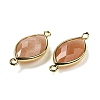Natural Mixed Stone Faceted Connector Charms G-K347-03G-B-3