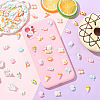 70Pcs 7 Styles Opaque Resin Cabochons RESI-YW0006-13-4