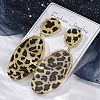 Alloy acrylic Dangle Stud Earrings EJEW-M074-01G-01-5