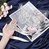 1Pc 3D Butterfly Polyester Computerized Embroidery Appliques for Wedding Dress DIY-GF0006-64-3