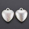 Electroplated ABS Plastic Imitation Pearl Pendants X-KY-T023-008A-01-2