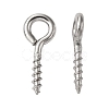 Tarnish Resistant 304 Stainless Steel Screw Eye Pin Peg Bails X-STAS-L234-165C-P-1