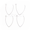 Tarnish Resistant 316 Stainless Steel Earrings Finding STAS-B025-02P-3
