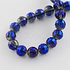 Electroplate Glass Bead Strands X-EGLA-R041-8mm-05-2