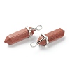Synthetic Goldstone Pointed Pendants G-M378-01P-A33-3