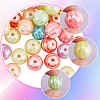 60Pcs AB Color Plated Acrylic Beads SACR-SC0001-40-3