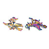 Rainbow Color Alloy Pendants PALLOY-S180-254-NR-3