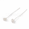 Brass Flower Head Pins KK-G413-04S-1