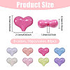 80Pcs 8 Colors Electroplate Opaque Acrylic Beads OACR-CA0001-24-2