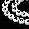 Handmade Porcelain Ceramic Beads Strands PORC-S502-032H-3
