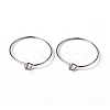 Brass Earrings Hoops X-EC067-1NF-1