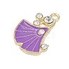 Alloy Enamel Pendants with Rhinestone FIND-Z070-07G-05-2