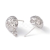 Rack Plating Alloy Stud Earring Findings FIND-I030-11P-1