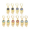 Rack Plating Brass Dangle Earrings for Women EJEW-M260-24G-1