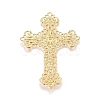 Brass Filigree Joiners Links KK-G368-02C-2