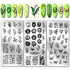 Stainless Steel DIY Nail Art Templates MRMJ-WH0092-072-1