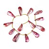 AB Color Plated Dyed Natural Freshwater Shell Beads Strands SHEL-T020-55G-2