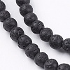 Natural Lava Rock Bead Strands LS-G-R193-18-4mm-3