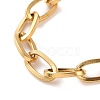 PVD Vacuum Plating 304 Stainless Steel Cable Chain Bracelet for Men Women BJEW-E031-05B-G-2