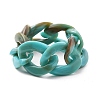 Acrylic Curb Chains Finger Rings RJEW-JR00311-01-1