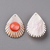 Natural Freshwater Shell Pendants SHEL-R144-15-2