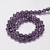 Transparent Glass Beads Strands EGLA-A039-T3mm-D04-2