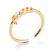 Constellation/Zodiac Sign Brass Cuff Rings RJEW-J074-05G-H-2