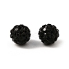 Polymer Clay Rhinestone Beads RB-H284-6MM-Half-280-3