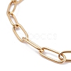 PVD Vacuum Plating 304 Stainless Steel Paperclip Chain Bracelets X-BJEW-I295-15G-2