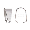 Tarnish Resistant 201 Stainless Steel Snap on Bails STAS-R071-28-1