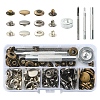 30 Sets 3 Colors Brass Snap Button Kits TOOL-YW0001-19-1