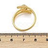 316 Stainless Steel with Natural Mixed Gemstone Cuff Rings RJEW-Z098-01G-10-5