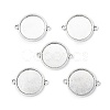 Tibetan Style Alloy Cabochon Connector Settings TIBE-M022-11AS-1