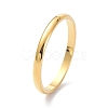 2mm Polished Plain Dome Finger Ring for Girl Women X-RJEW-C012-05F-G-3