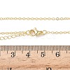Brass Cable Chain Necklaces NJEW-G183-03G-03-5