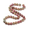 Transparent Electroplate Glass Beads Strands GLAA-G098-04M-2