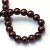 Baking Paint Pearlized Glass Pearl Round Bead Strands X-HY-Q003-4mm-40-4