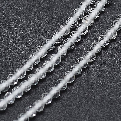 Natural White Topaz Bead Strands G-G914-2mm-13-1