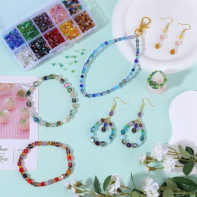 2 Bags Imitation Artificial Crystal Glass Beads GLAA-SZ0001-95A-07-1