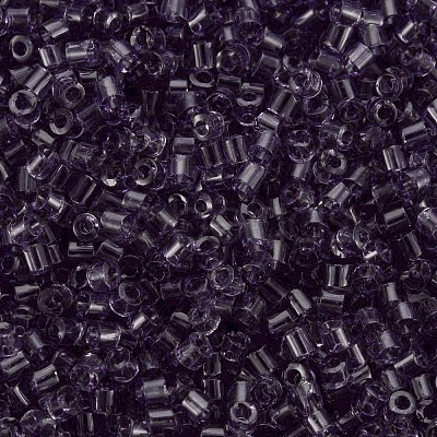 Transparent Glass Cylinder Beads SEED-S047-I-006-1