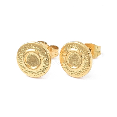 Ion Plating(IP) 304 Stainless Steel Stud Earring Finding EJEW-I285-28G-1